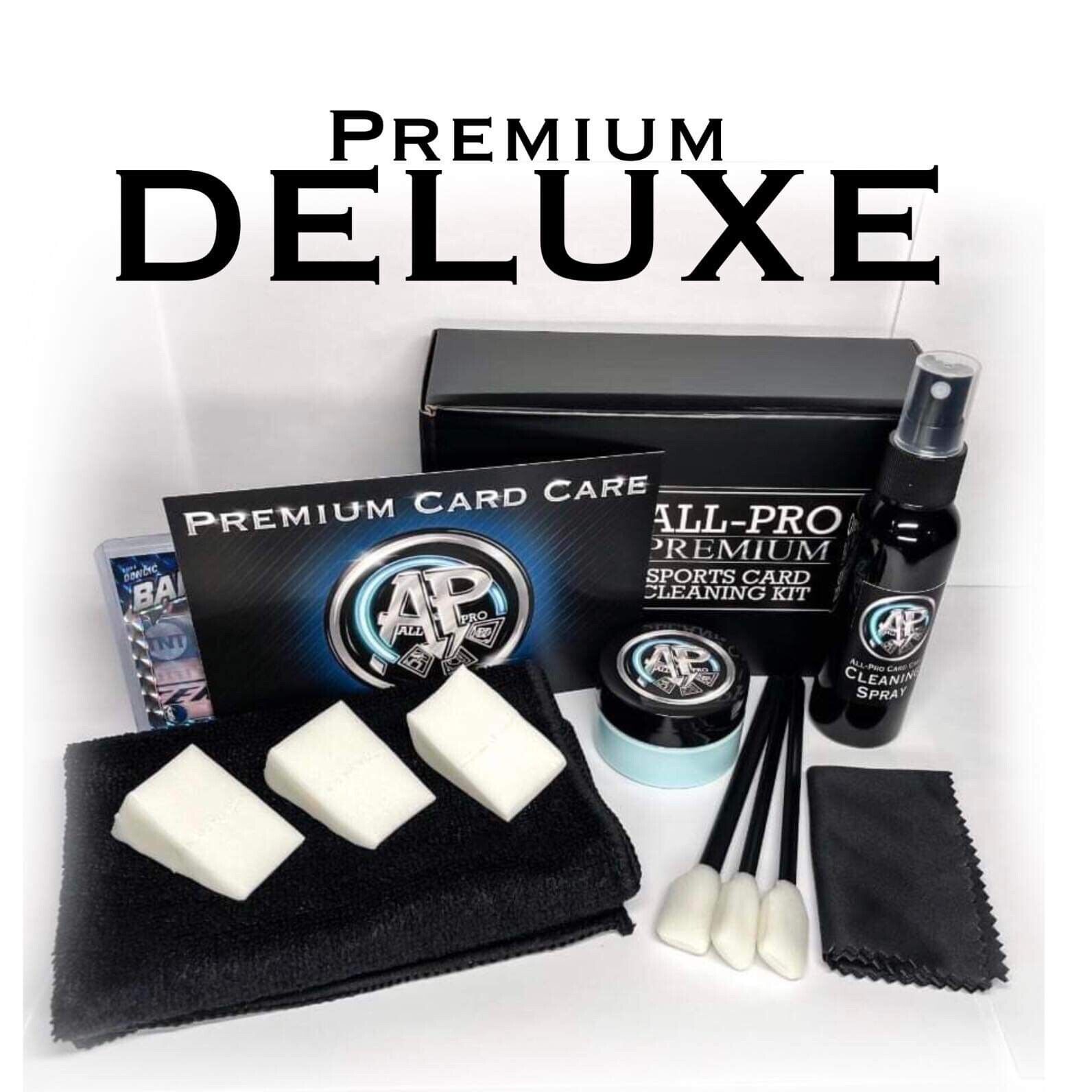 NEW -DELUXE- ALL-PRO Premium Sports Card Cleaning Kit 1 Bonus Card In Every Box