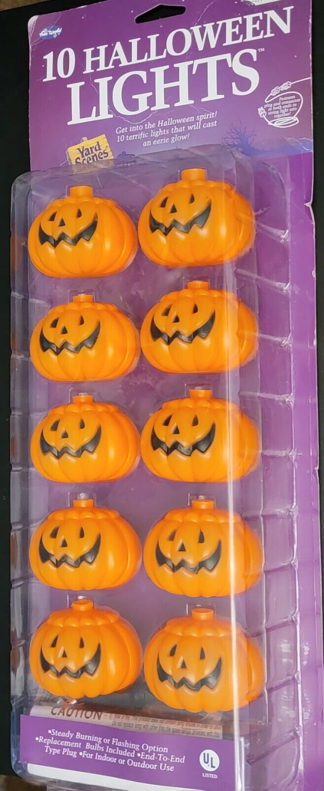VTG Sealed Fun World Halloween Jack O Lantern Blow Mold 10ct Covers Brand New 