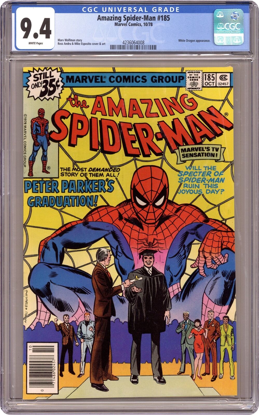 Amazing Spider-Man #185 CGC 9.4 1978 4236064008