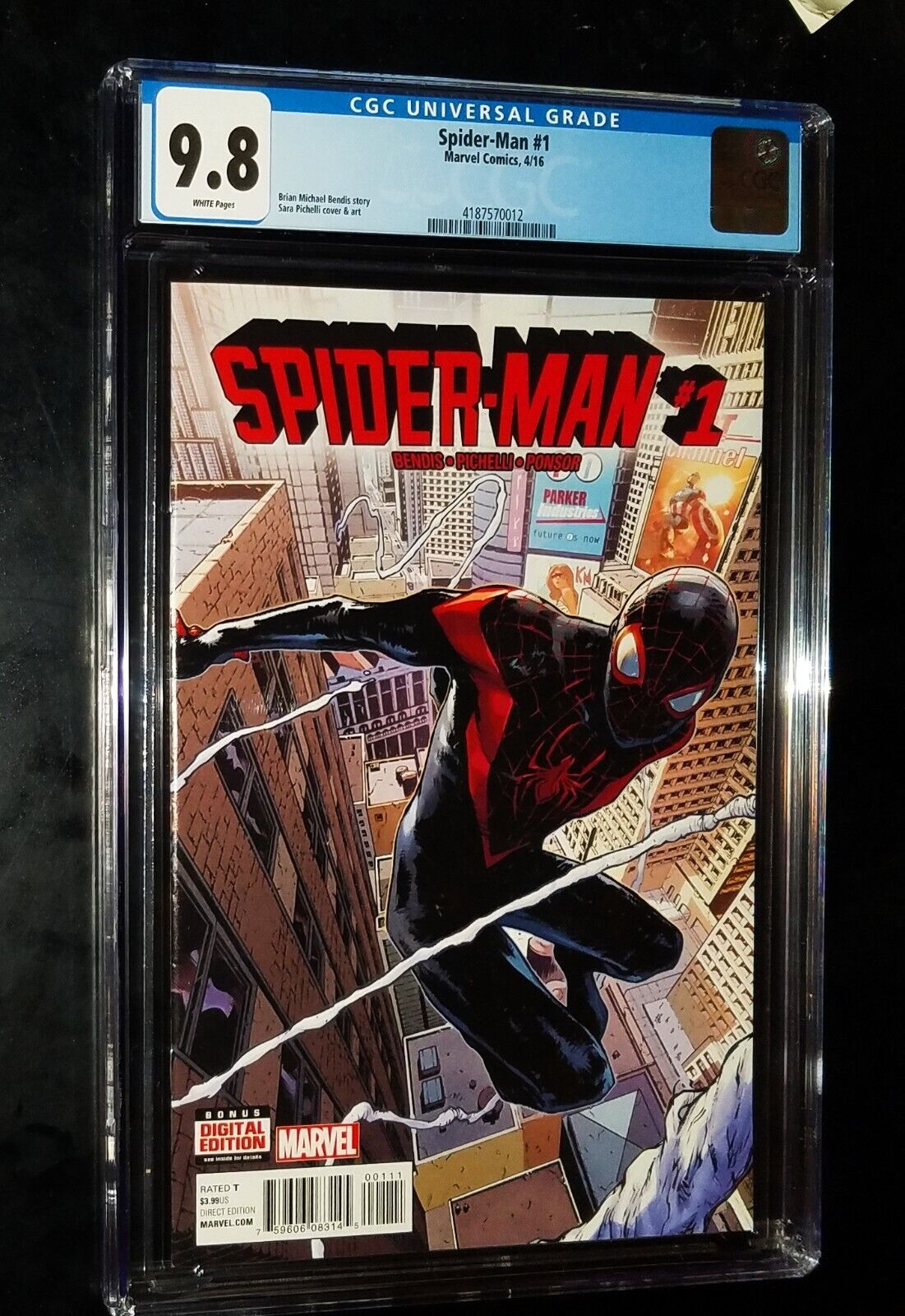 CGC SPIDER-MAN #1 2016 Marvel Comics CGC 9.8 NM/MT White Pages