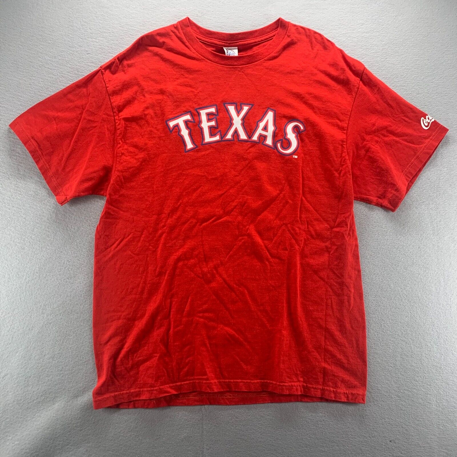 Texas Rangers Shin Soo Choo Shirt Mens XL Red Coca Cola Delta Pro Weight MLB