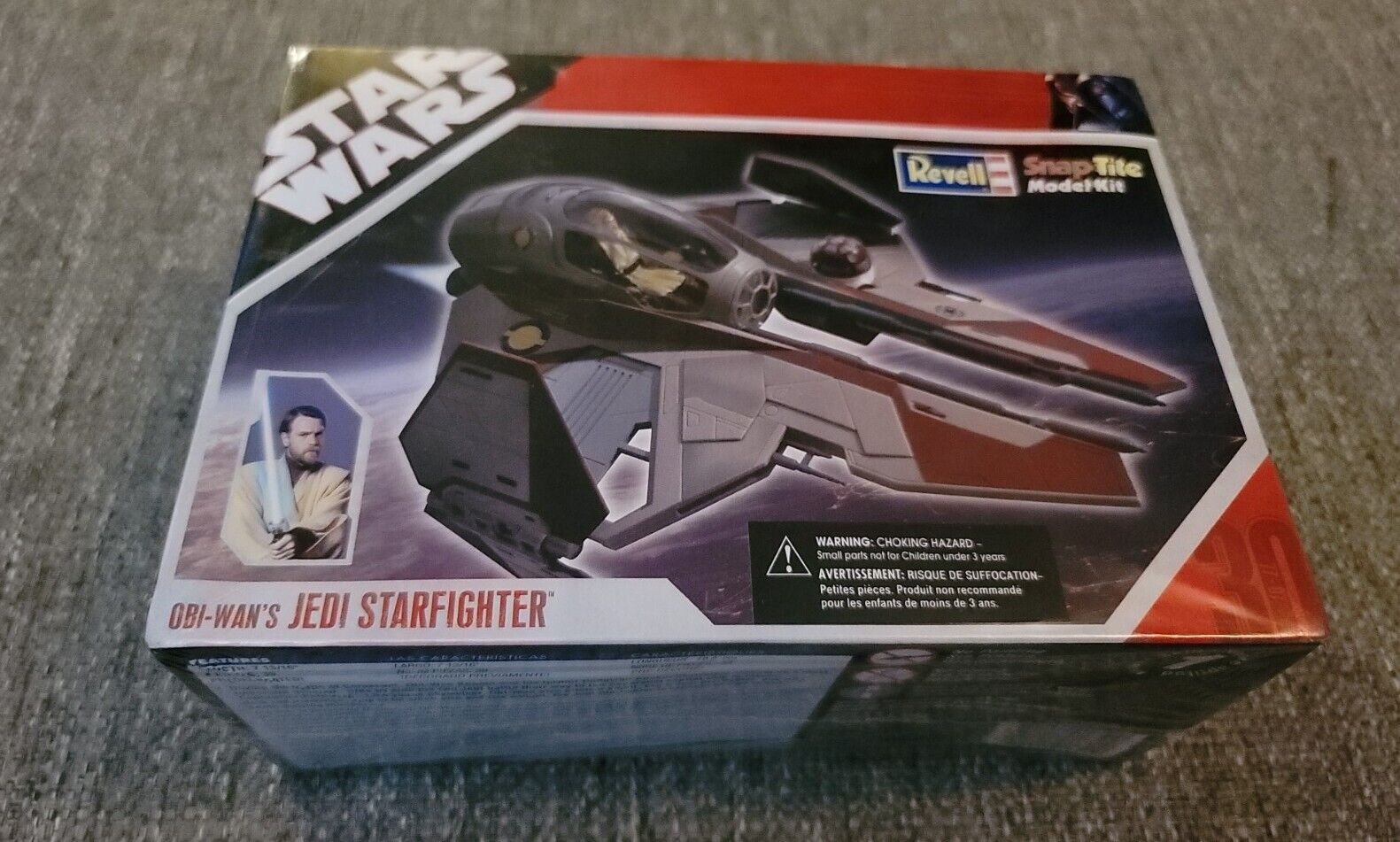 Star Wars Revell Model Snap Tite Kit Obi-Wan Jedi Starfighter  2007 Sealed