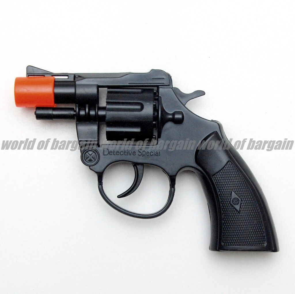 Super Cap Toy Gun DETECTIVE SPECIAL Revolver 8 Shot Ring Caps Pistol Handgun T04