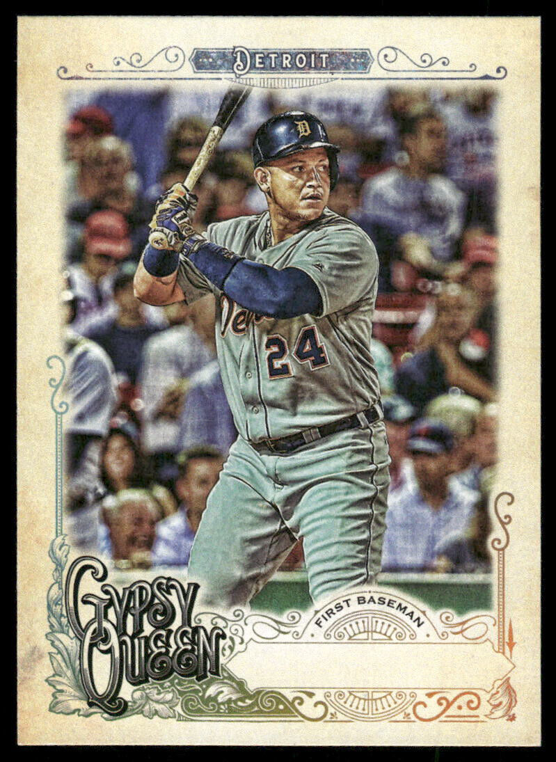 2017 TOPPS GYPSY QUEEN MIGUEL CABRERA MISSING NAMEPLATE SP #10 DETROIT TIGERS