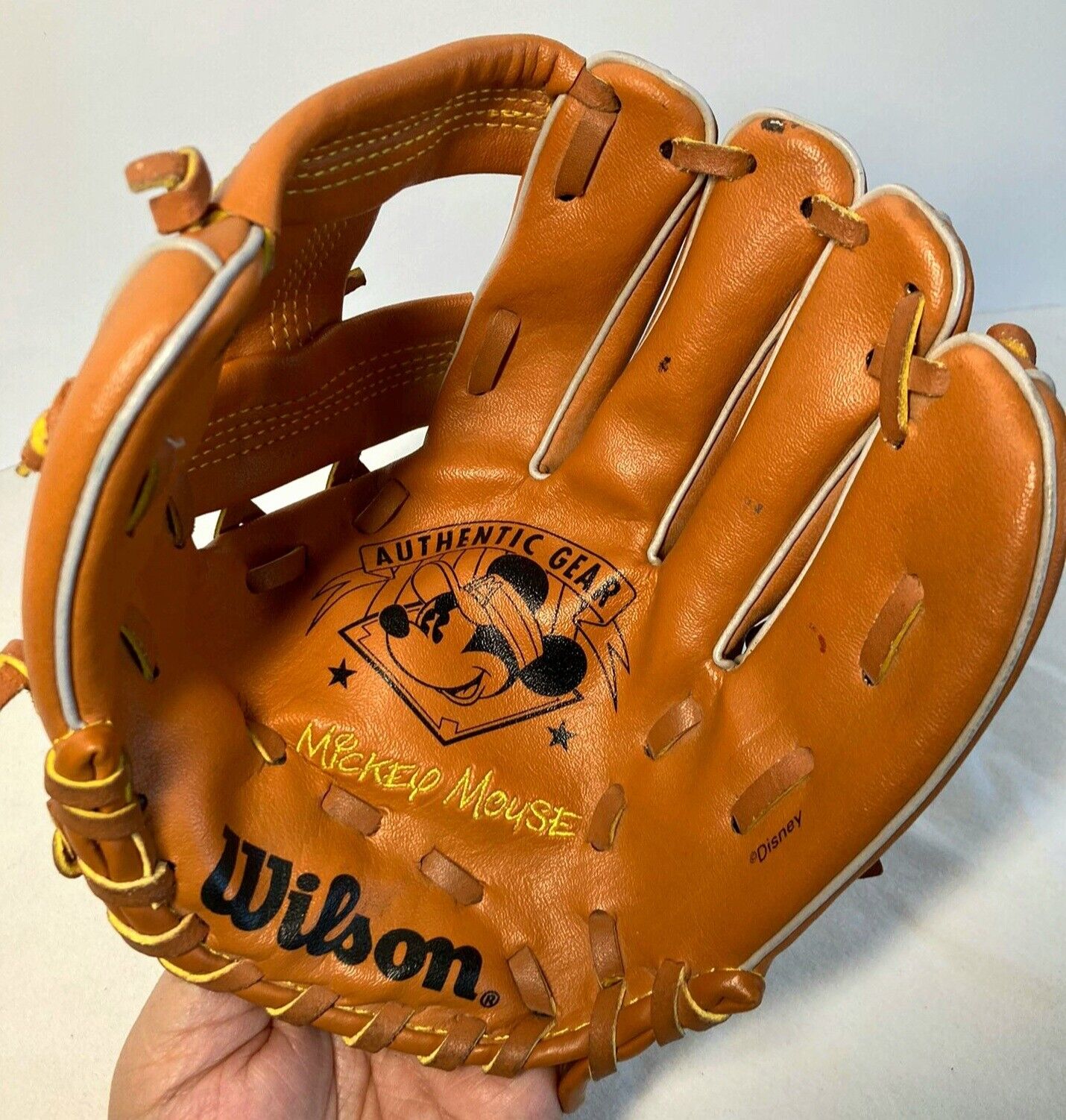 Wilson Disney Store Kids Baseball Glove Child Size Mickey Mouse Authentic Gear