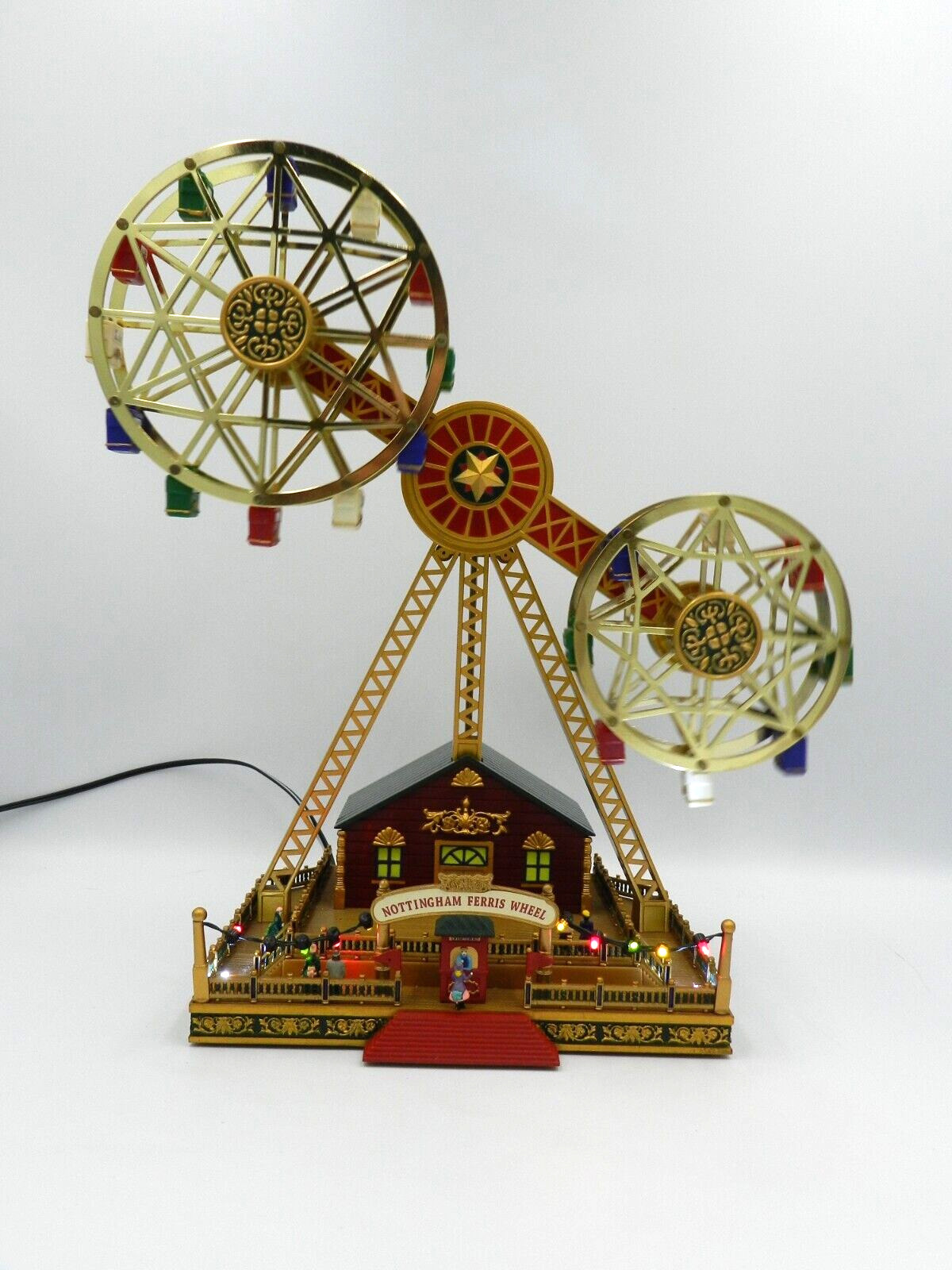 Mr. Christmas Double Ferris Wheel Christmas Village Carnival Ride Animated 
