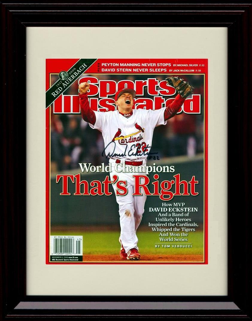 Unframed David Eckstein - SI World Series Thats Right - St Louis Cardinals