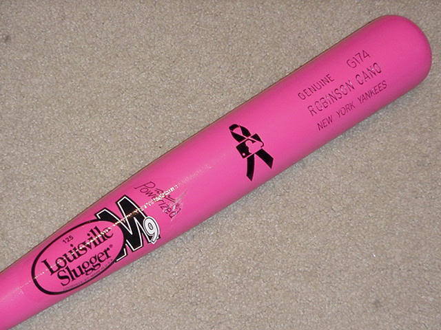 Robinson Cano H&B M9 Maple Mother\'s Day Pink Game Bat New York Yankees