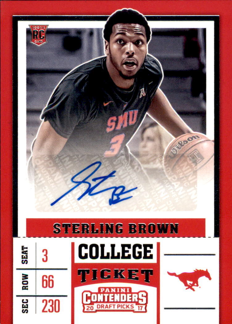 2017-18 Panini Contenders Draft Picks #99 Sterling Brown Autograph Auto RC Card