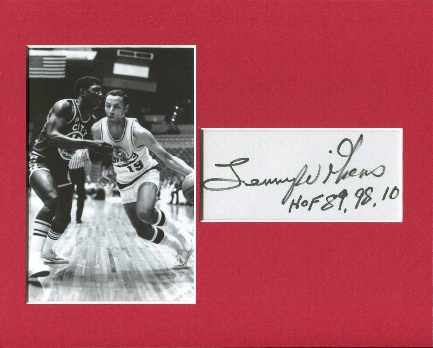 Lenny Wilkens Seattle SuperSonics NBA Champ HOF Signed Autograph Photo Display