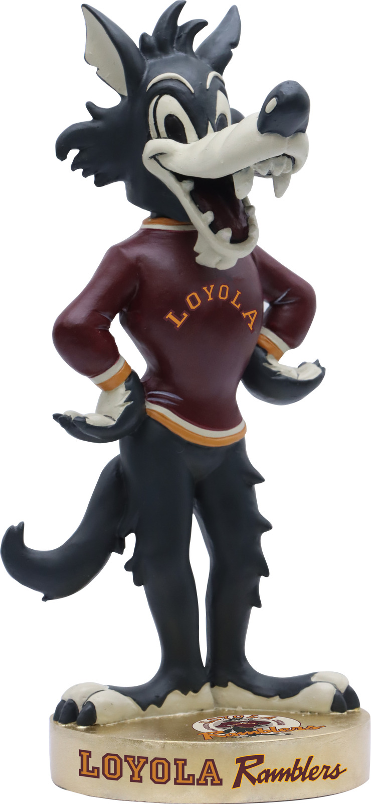 Loyola Ramblers Vintage Maroon Bobblehead NCAA College