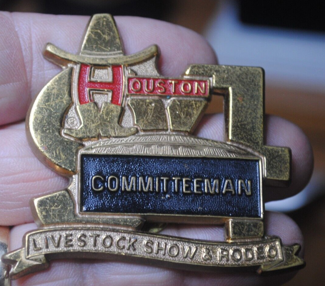 1994 Houston Livestock Show & Rodeo COMMITTEEMAN pin / badge
