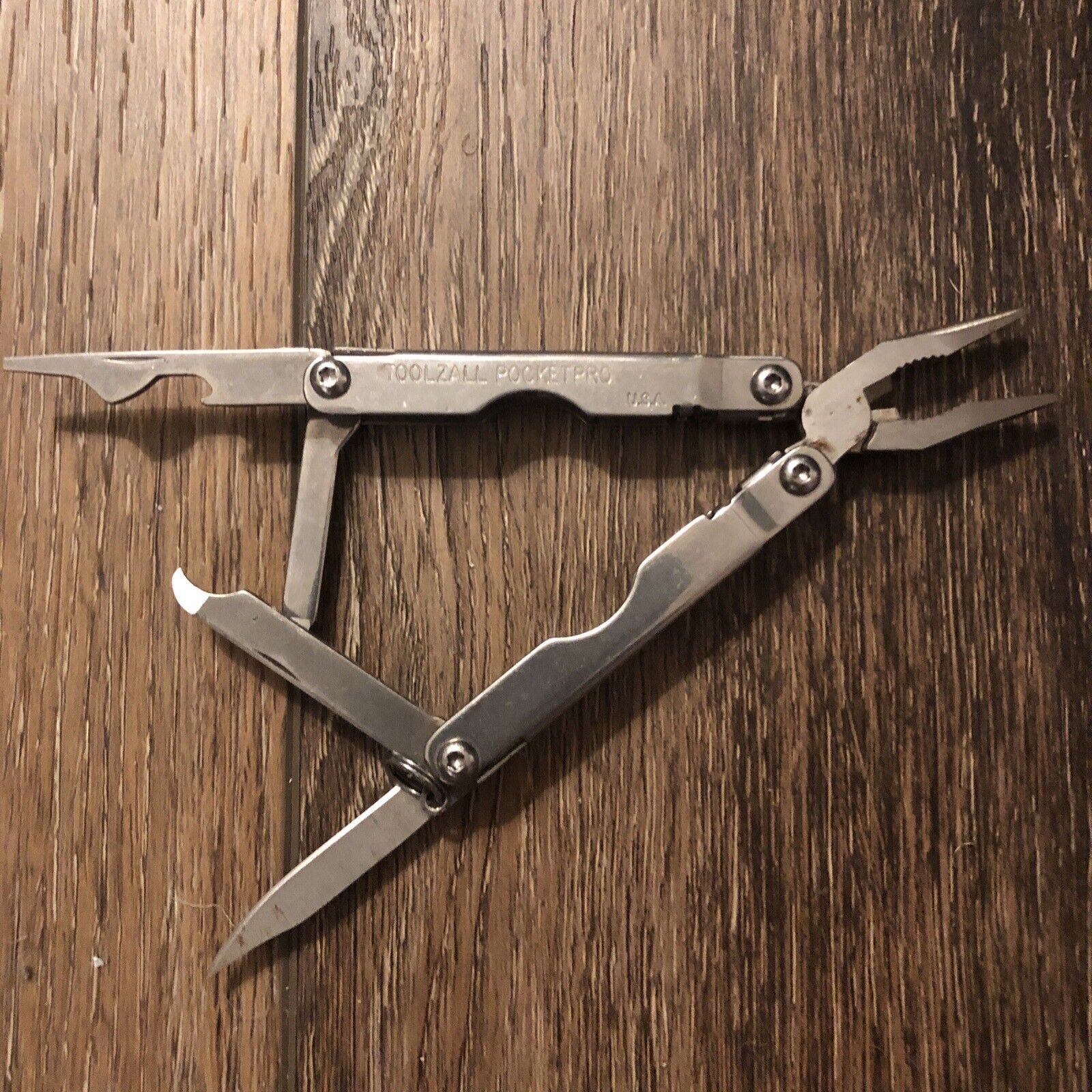 Vintage Stainless TOOLZALL PocketPro Multi-Tool Folding Knife