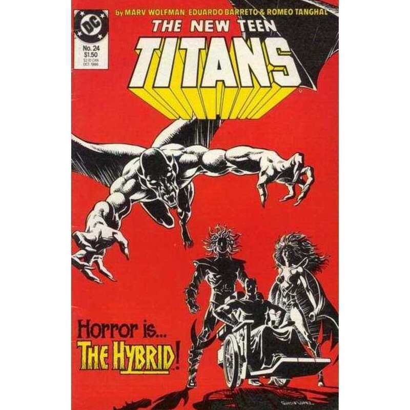 New Teen Titans (1984 series) #24 in Near Mint condition. DC comics [g%