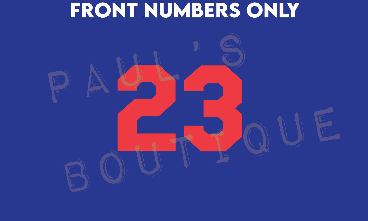 Los Angeles Dodgers FRONT NUMBER ONLY for 2023 Jersey - NO STITCHING NEEDED