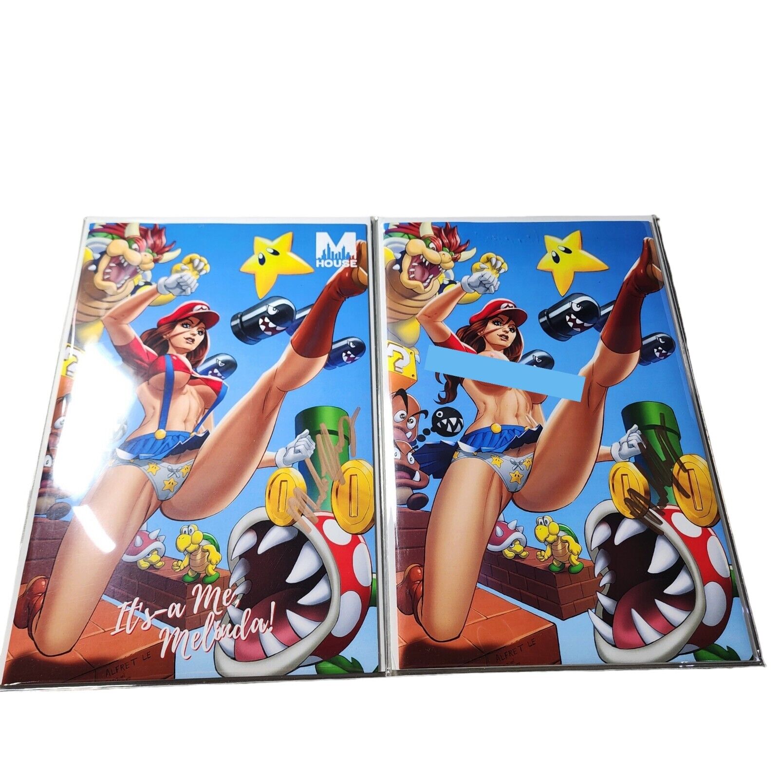 M House Super Mario Mel SET Nice & TOPLE$$ Melinda\'s Comics NM SIGNED