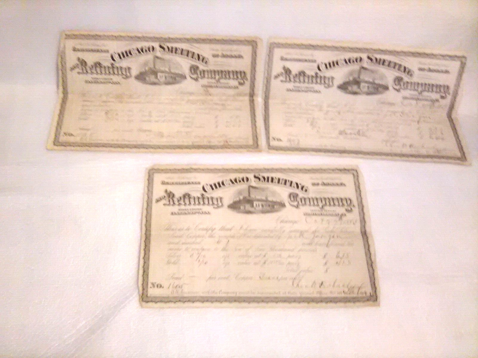Rare Gold assay certs from 1880's, Ephemera treasures never offered on ebay