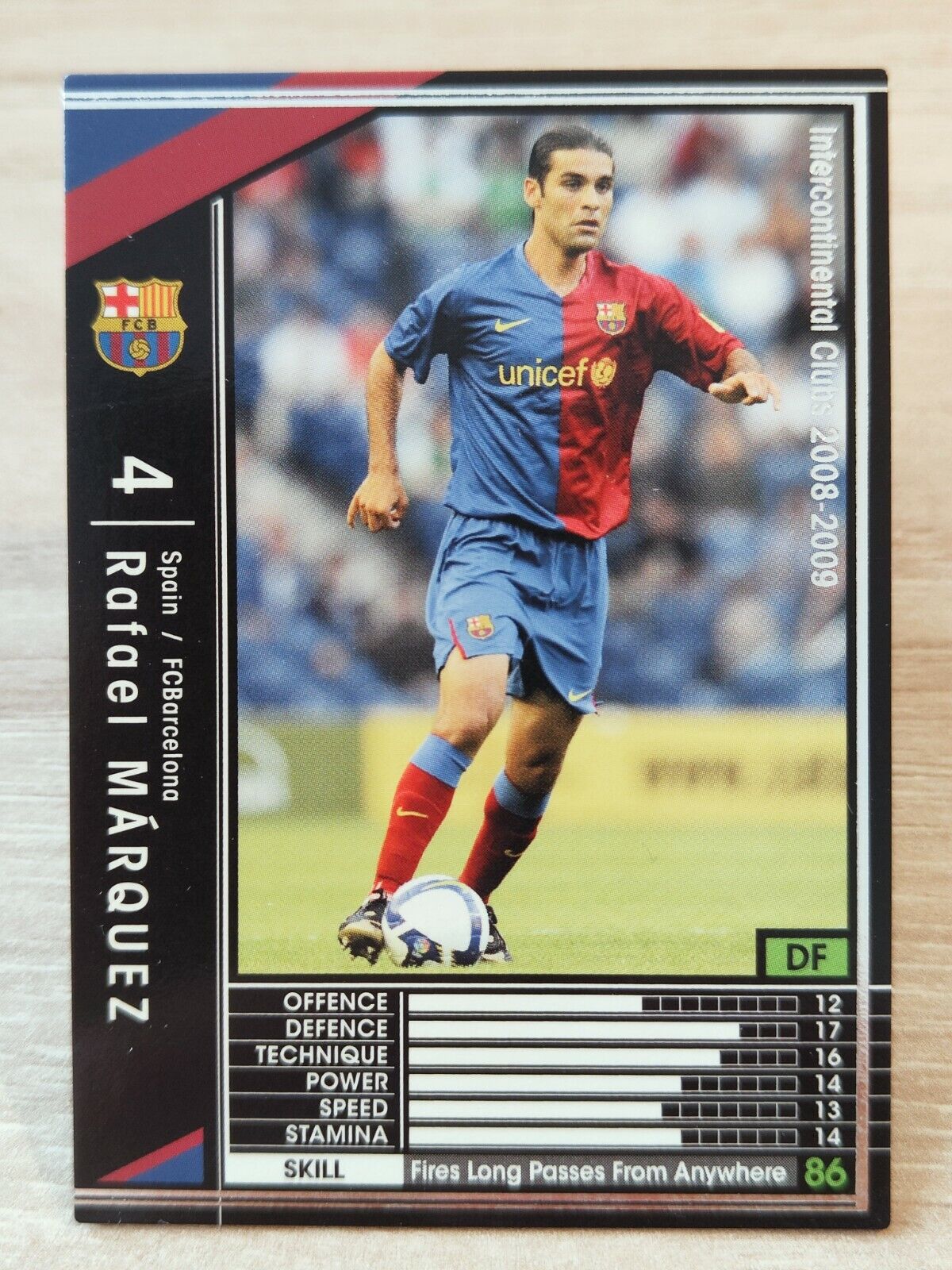 Panini 2008-09 C88 WCCF IC Card Soccer Barcelona 292/352 Rafael Marquez