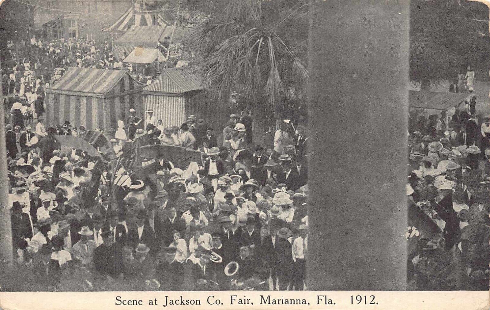 FL 1915 VERY RARE Florida Scene at Jackson County Fair in 1912 at Marianna FLA.