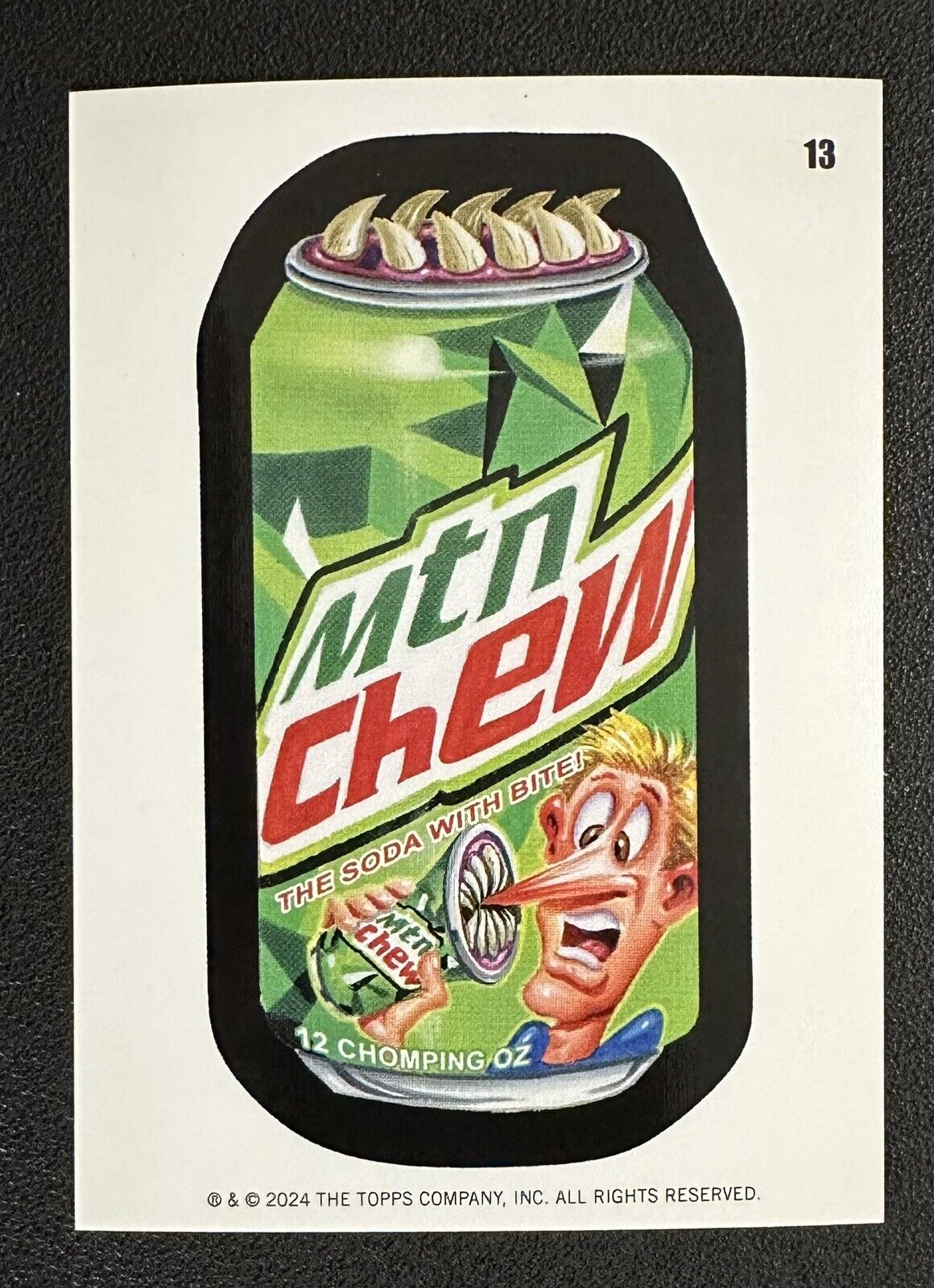 2024 Topps Wacky Packages All-New Series #13 MTN CHEW sticker Puzzle