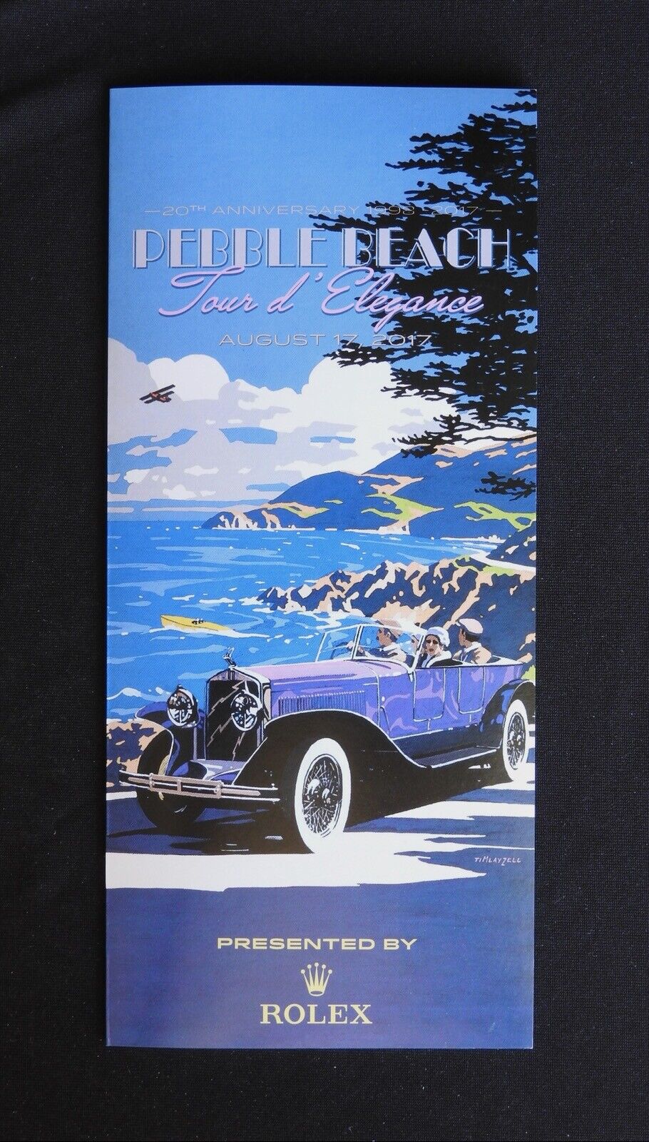 2017 Pebble Beach Concours Rolex Tour Program ISOTTA FRASCHINI Tipo 8 Layzell