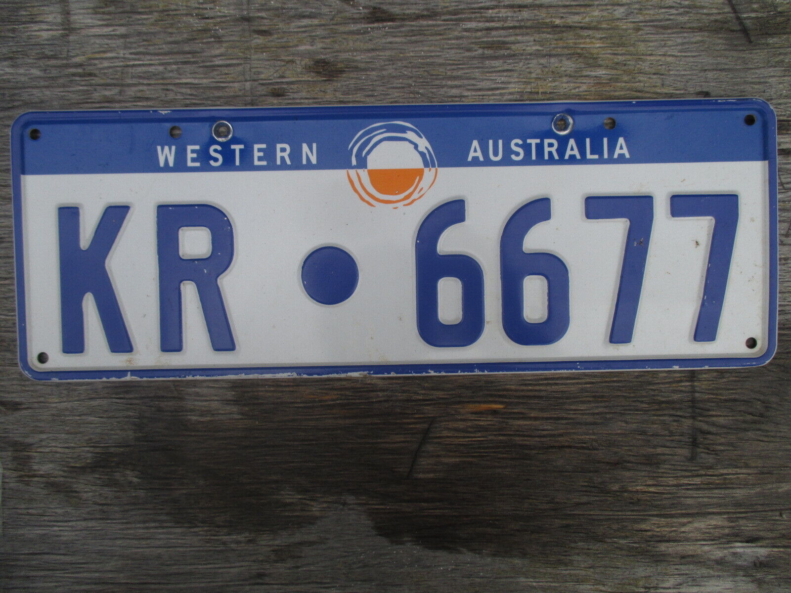 2019 Western Australia shire Karratha KR*6677 sun license plate