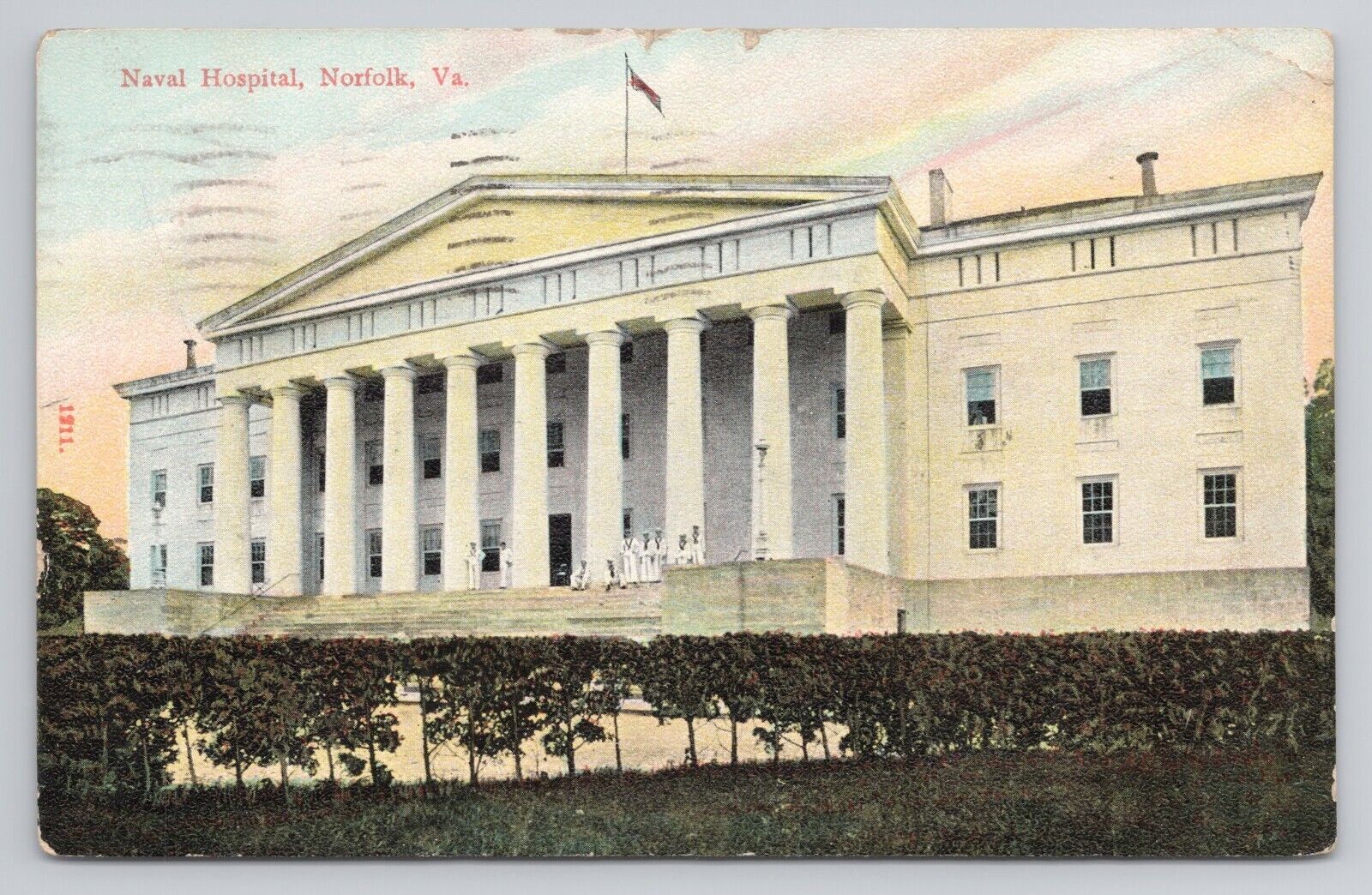 Naval Hospital Norfolk Virginia 1910 Antique Postcard