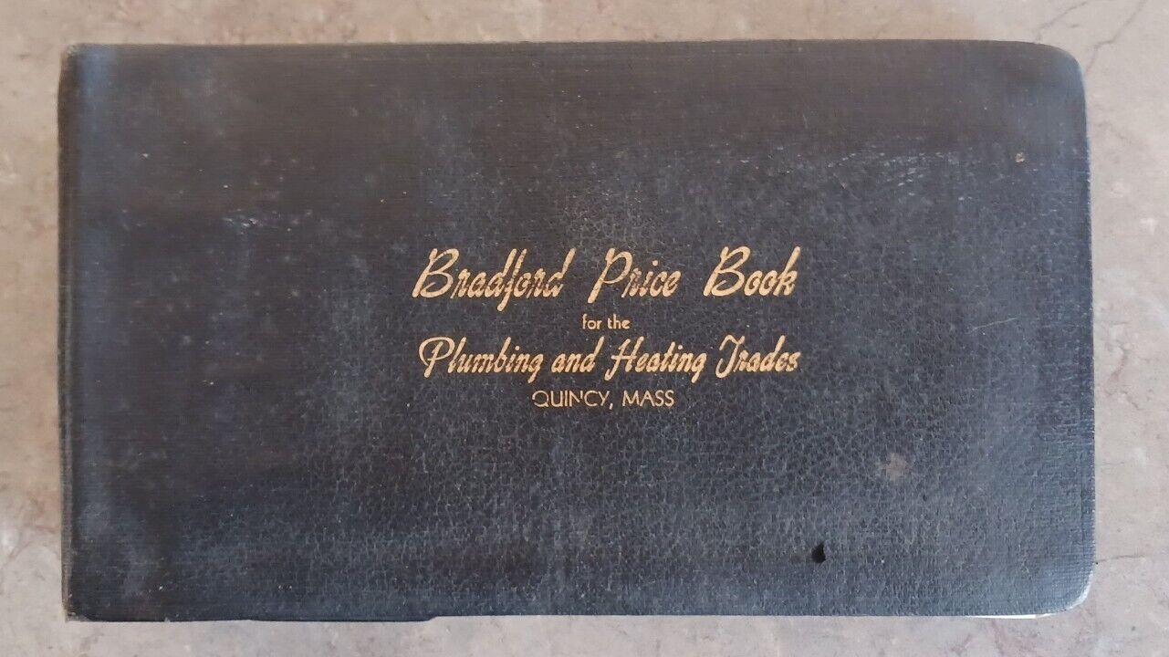 1940(reprinted Jan 2 1954) Bradford Price Book for the Plumbing & Heating Trades