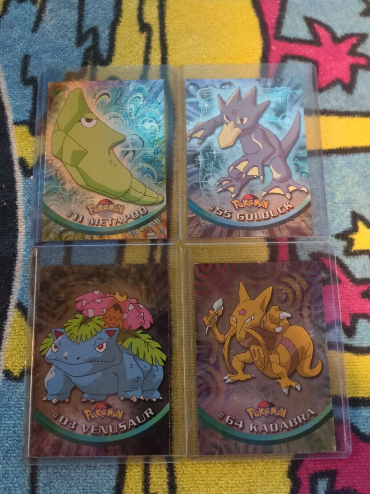 1998 1999 Topps Pokemon TV Animation Edition Lot Of 4 Holo Cards
