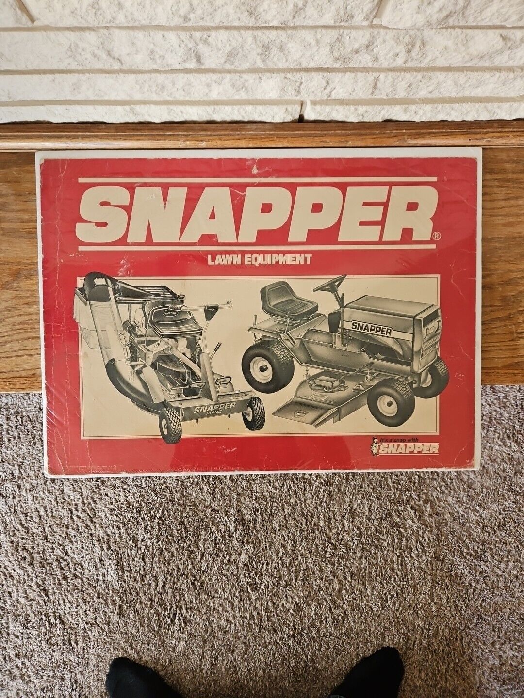 Vintage Snapper Lawn Equipment Poster, Original Advertising