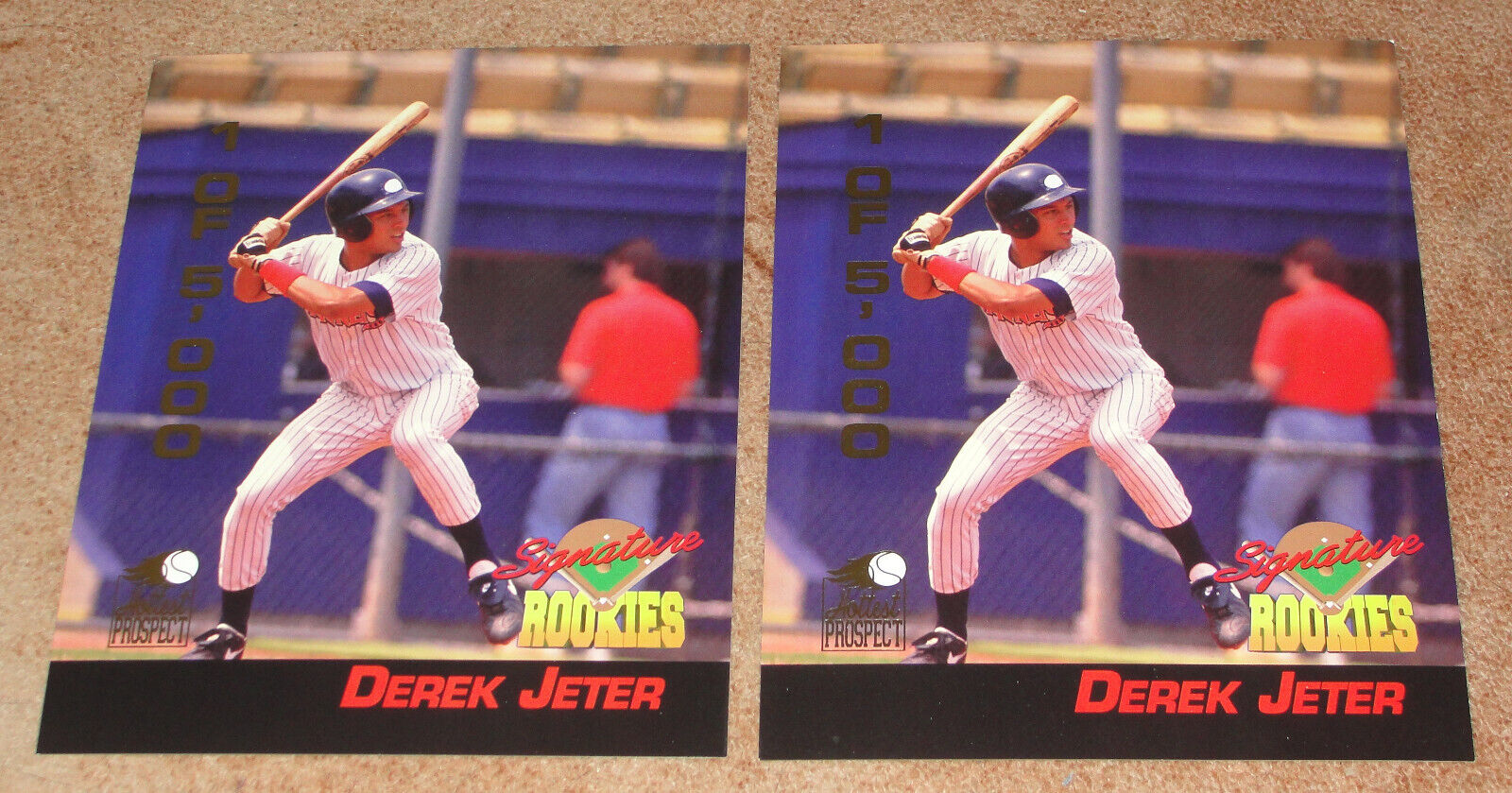 Derek Jeter SR Hottest Prospect 94 Two Very Big Oversized Cards