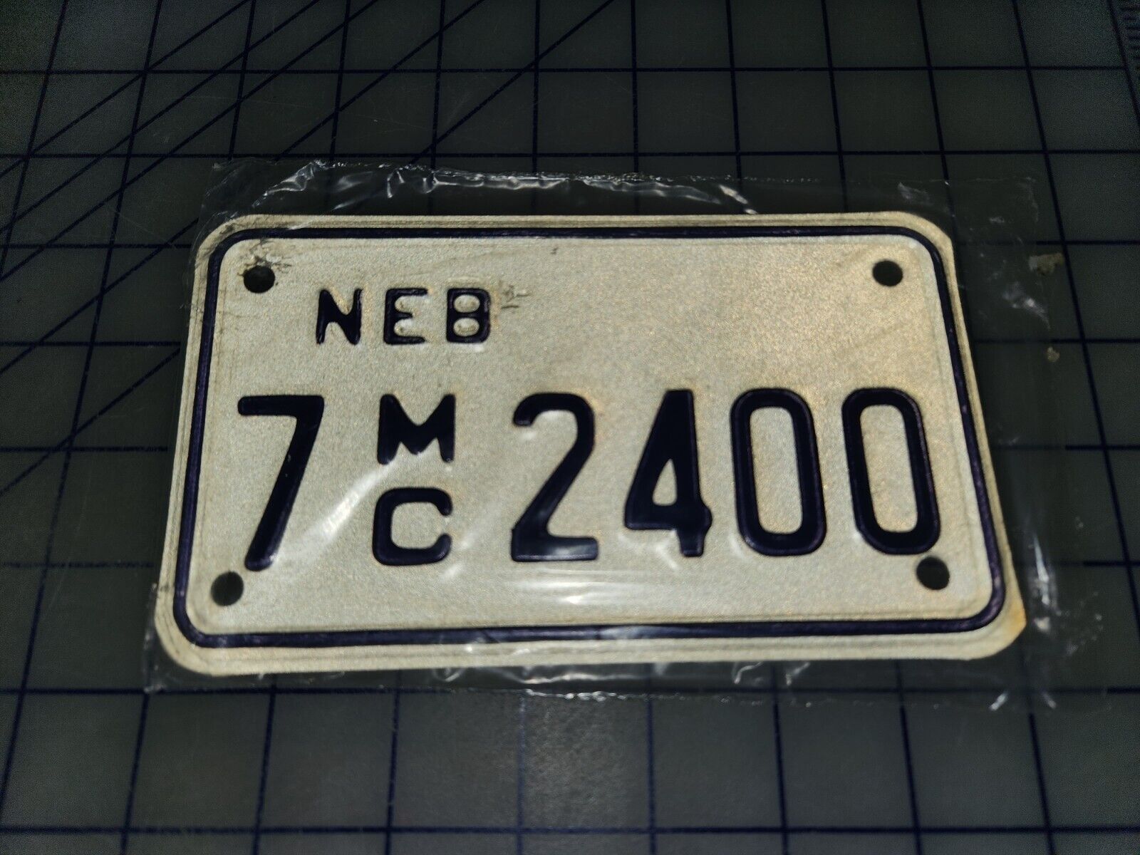 1984 1985 1986 Nebraska Motorcycle License Plate NOS
