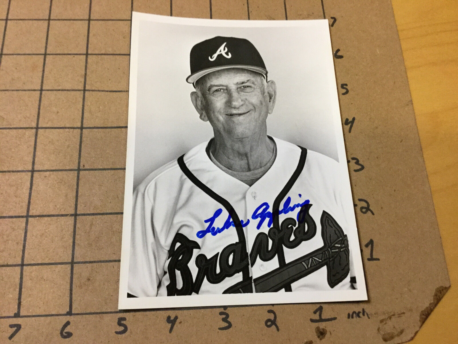 Original SIGNED Baseball item: LUKE APPLING signed PHOTO #1