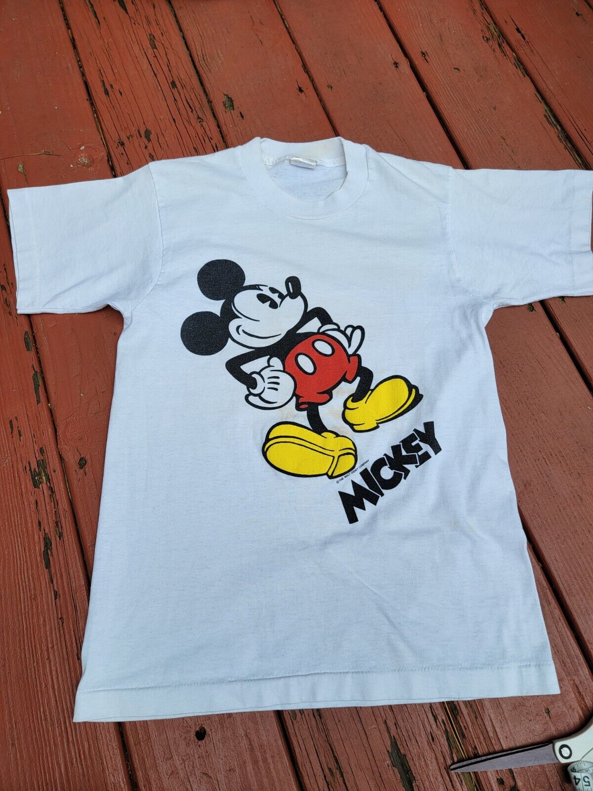 90s Vintage Disney Mickey Mouse Shirt Womens Size Small Short Sleeve Tshirt