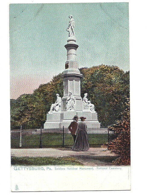 c1900 Soldier’s Monument Cemetery Gettysburg Pennsylvania PA Tuck Sons Postcard