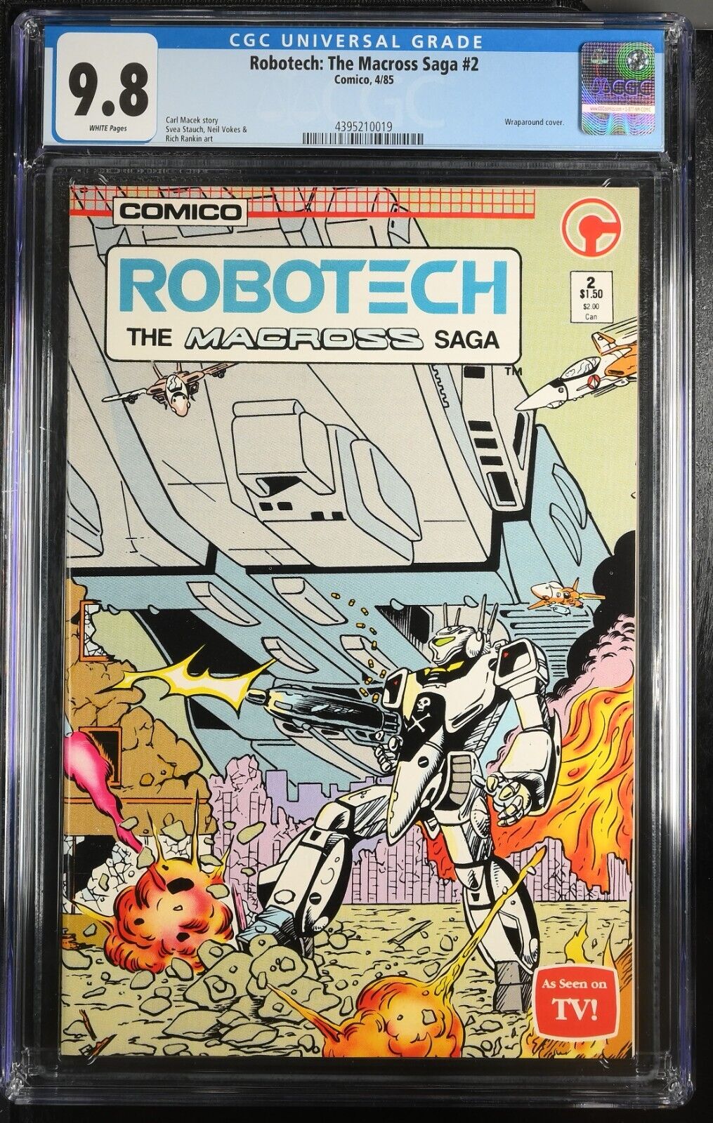 ROBOTECH: THE MACROSS SAGA #2 - CGC 9.8 - WP - NM/MT - WRAPAROUND COVER