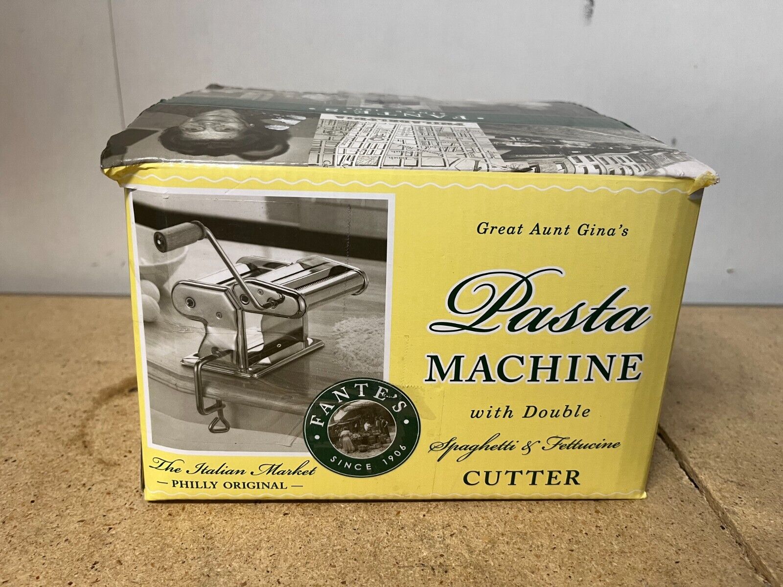 FANTE\'S Great Aunt Gina\'s Pasta Machine ~ #12000 ~ Spaghetti & Fettucine C15