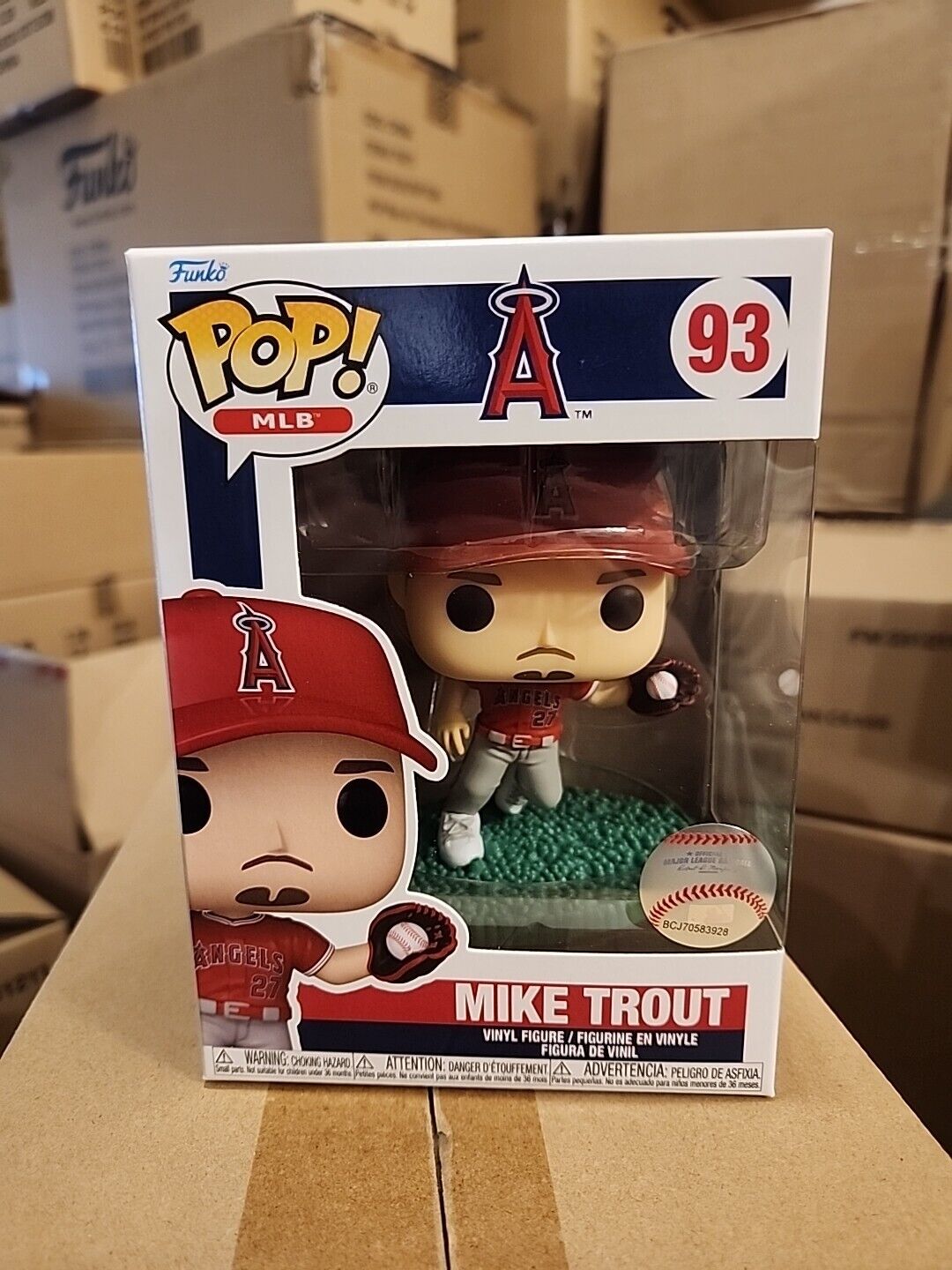 Funko POP MLB - BASEBALL - Mike Trout #93 Los Angeles Angels - MINT - SHIPS NOW