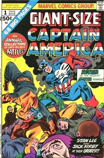 Giant-Size Captain America (1975) #1 FN. Stock Image