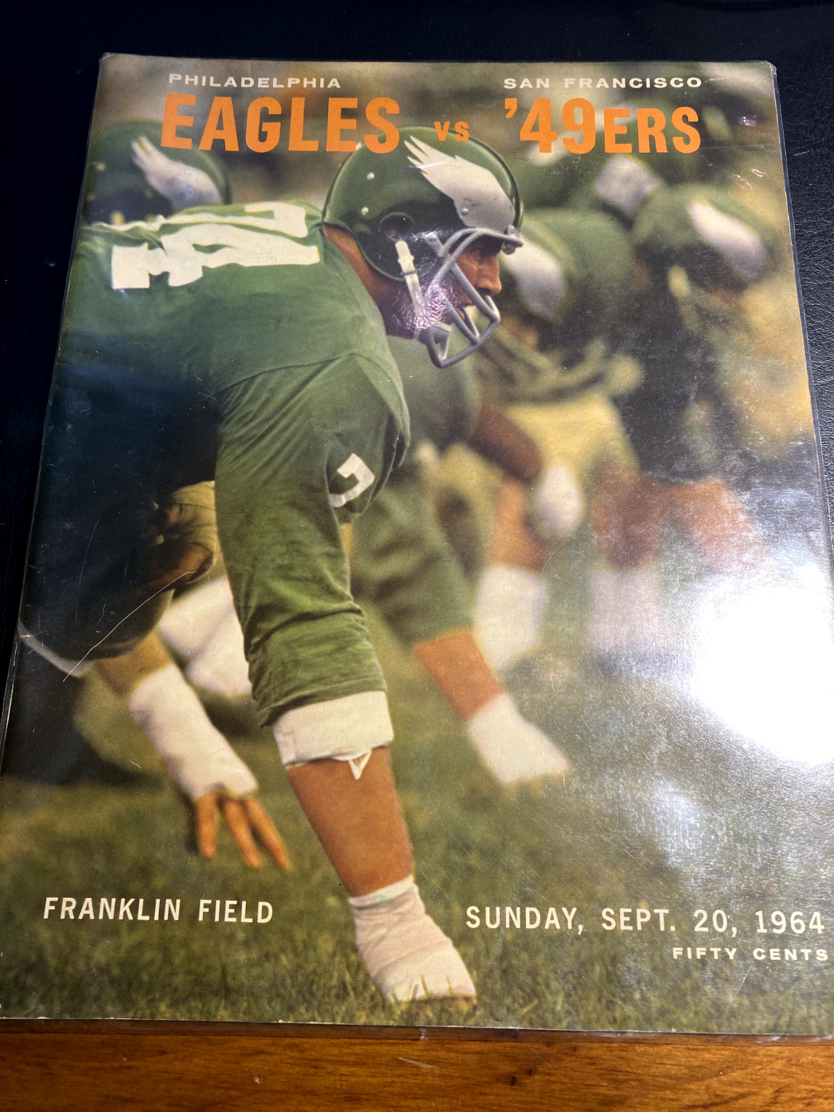1964 Philadelphia Eagles vs. San Francisco 49ers program  NFL Football