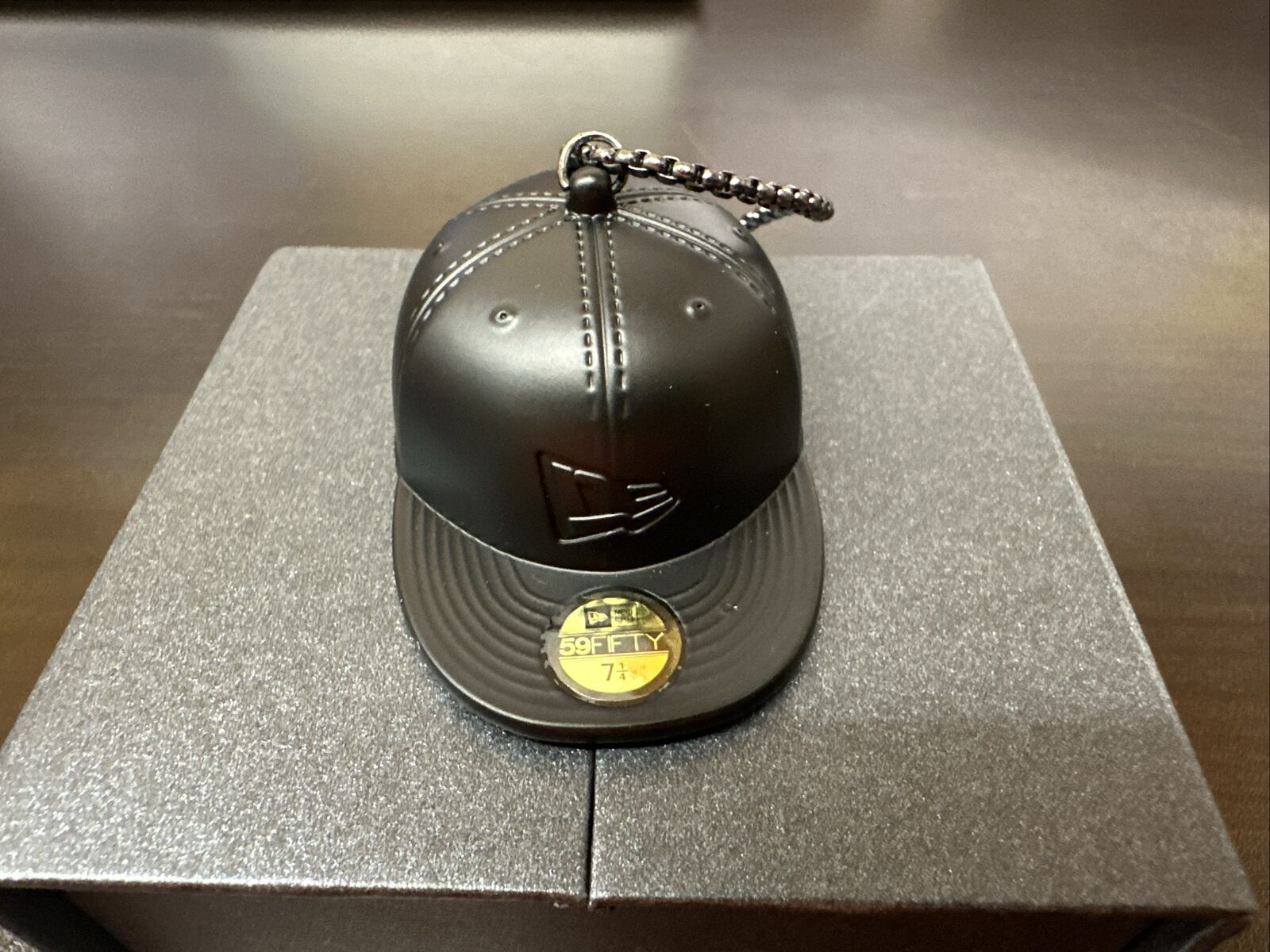New Era Cap Black Baseball Hat Ornament in Box - Black