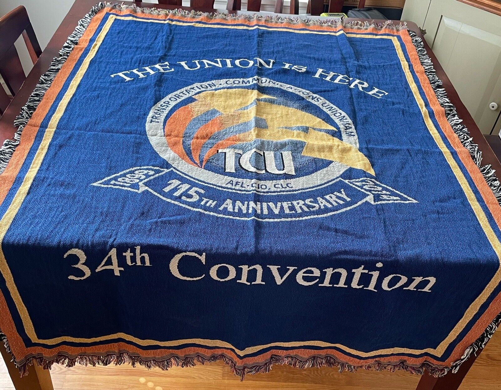 Transportation Communication Union IAM 115th Anniversary Commemorative Blanket