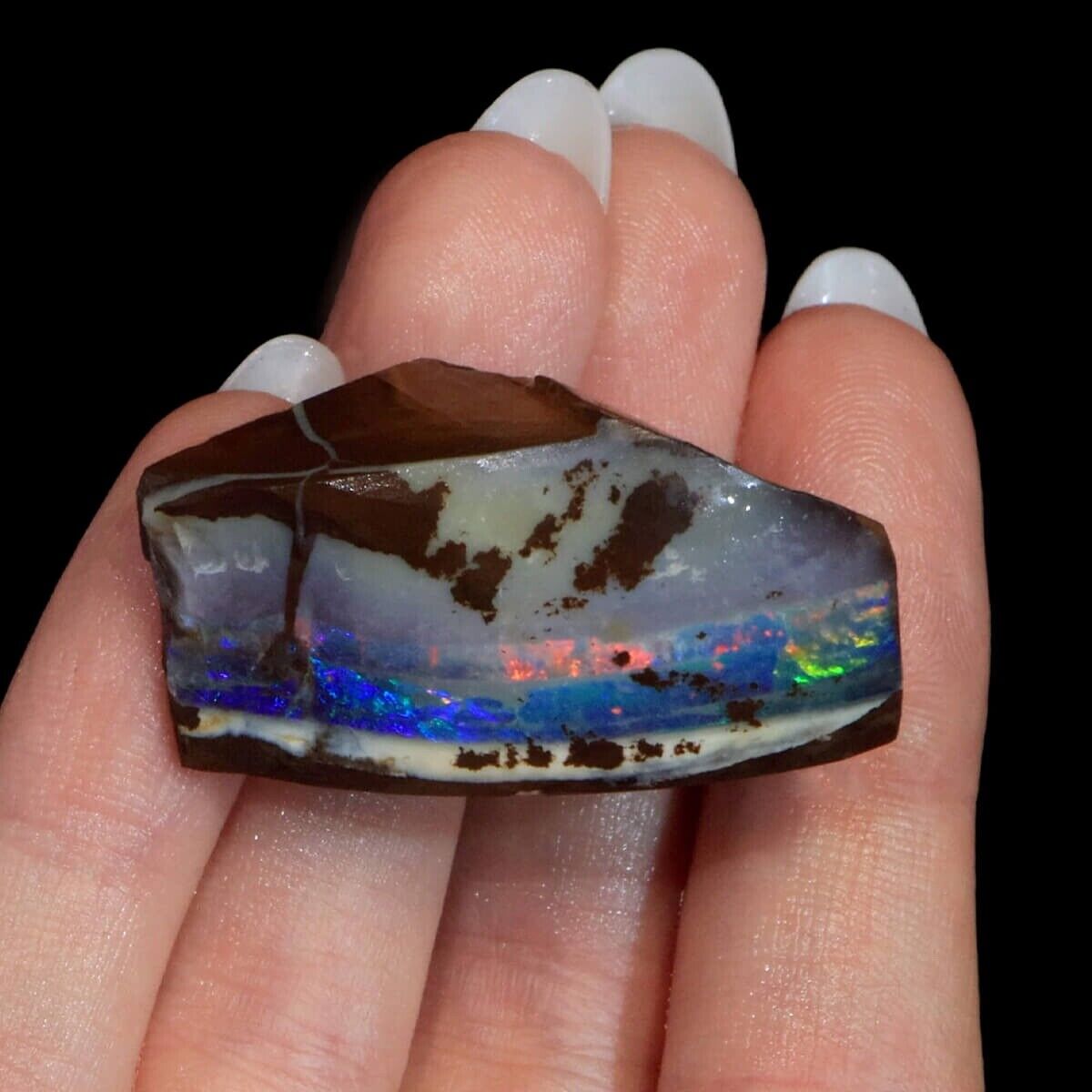 146.55ct Boulder Opal Specimen, Natural Solid Australian Boulder Opal Rough