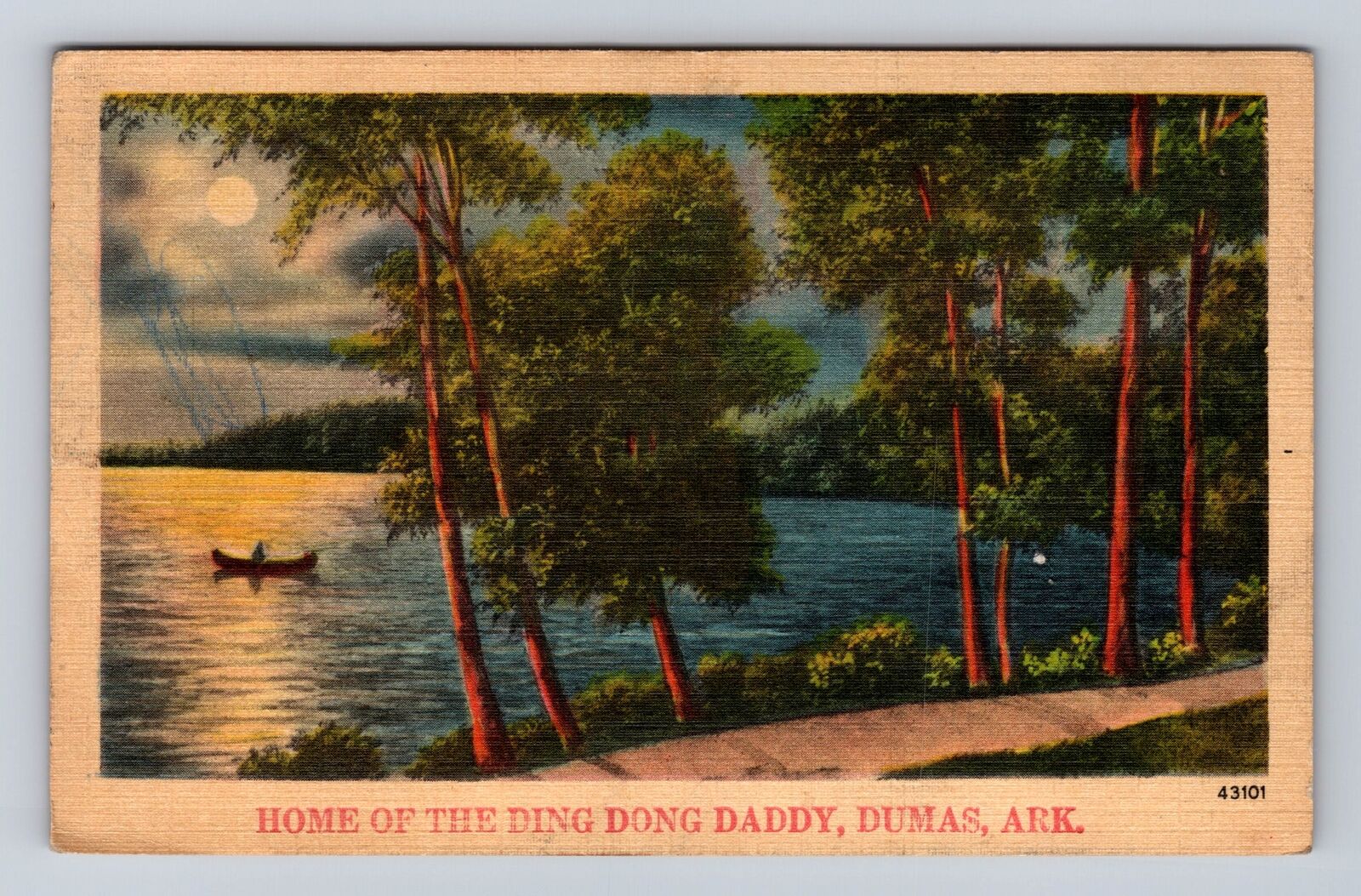 Dumas AK-Arkansas, Home Of The Ding Dong Daddy Song, Vintage c1947 Postcard
