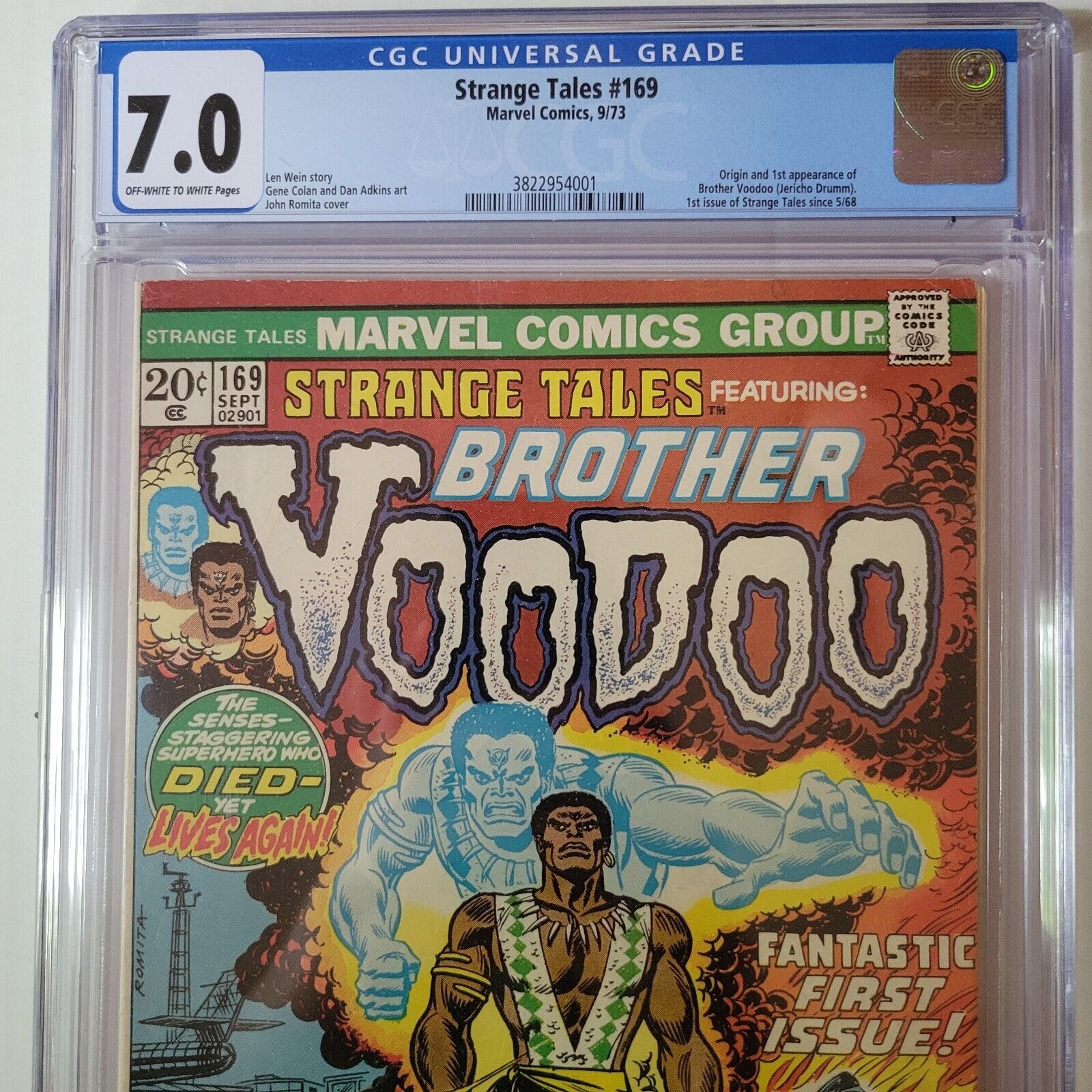 Strange Tales #169 1st appearance of Brother Voodoo CGC 7.0