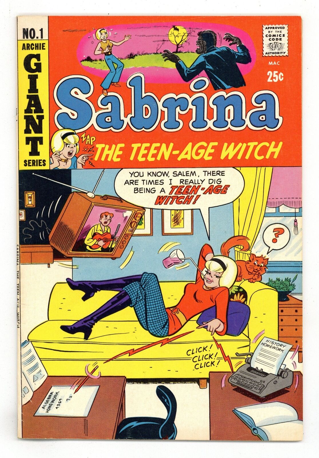 Sabrina the Teenage Witch #1 FN- 5.5 1971