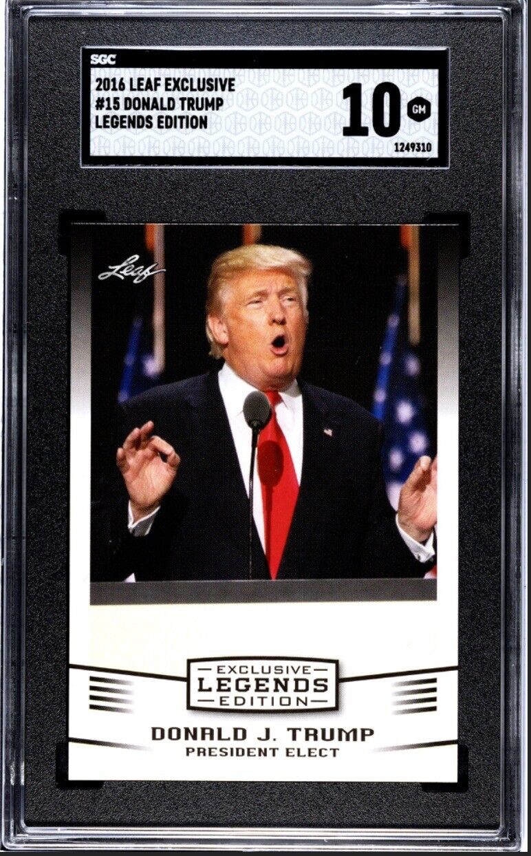 2016 Leaf Exclusive Donald Trump Legends Edition #15 SGC 10 Gem Mint