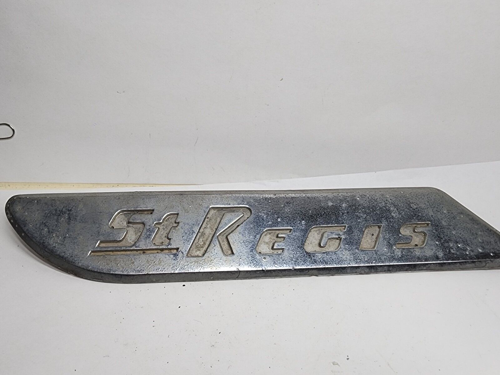 Vintage 1956 Chrysler New Yorker St Regis Trim OEM Emblem PN 1621401 Left Side
