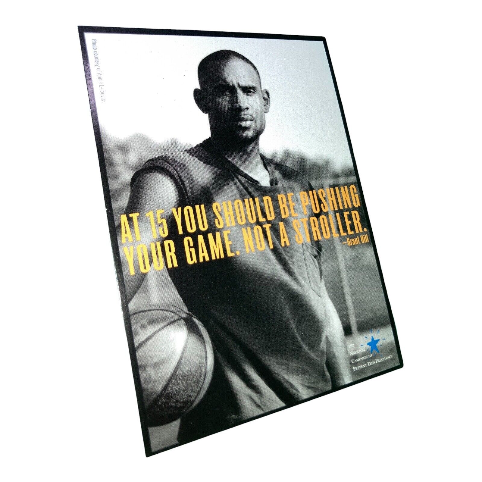 POST CARD Grant Hill Detroit Pistons Teen Pregnancy Ad