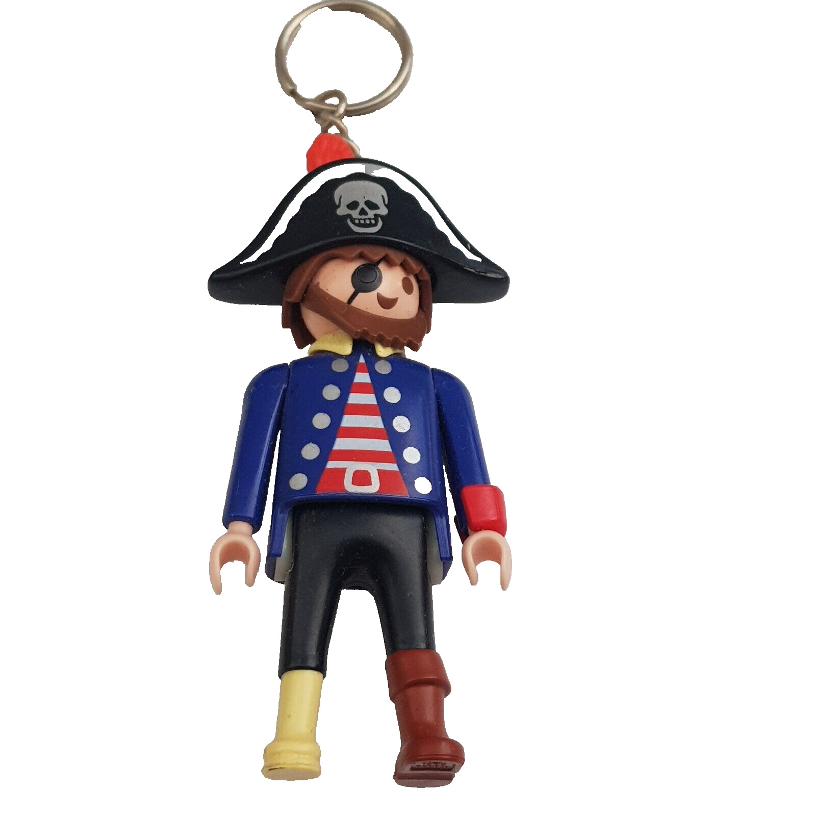 1996 Playmobil Pirate Rey Plastic Pirate promotional figure key ring